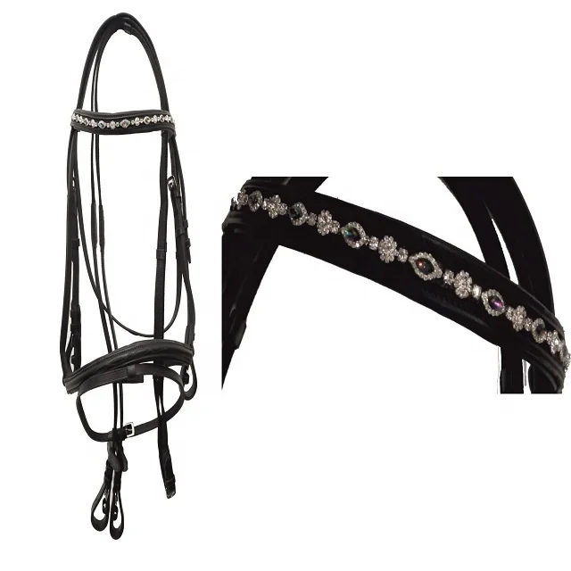 LIGHTWEIGHT HORSE Comfort BRIDLE Fancy Decorative Anatomical Horse Bridle Leather Padded Horse Riding Anatomic Bridles