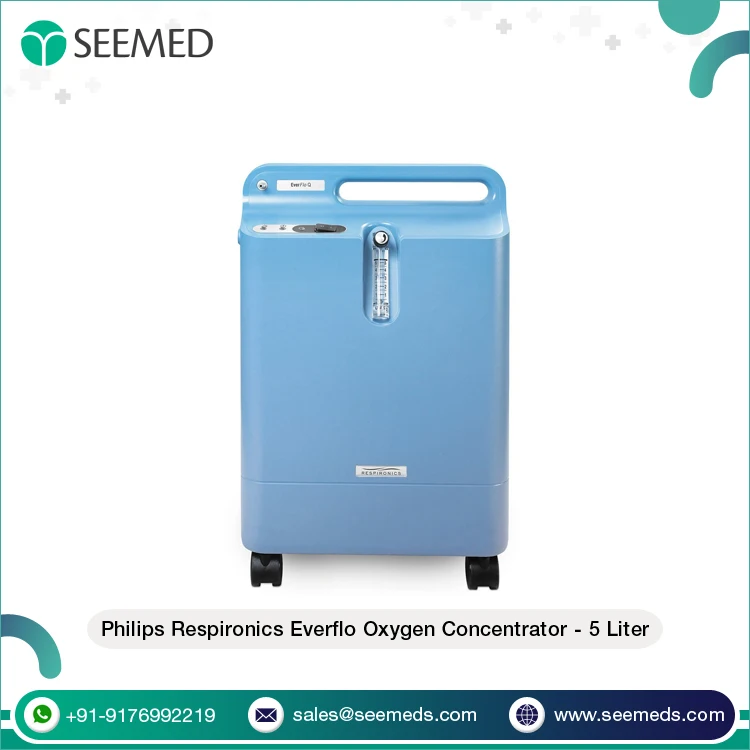 0.5-5 l/min Oxygen Flow and 60Hz Input Frequency Philips Respironics Everflo Oxygen Concentrator - 5 Liter