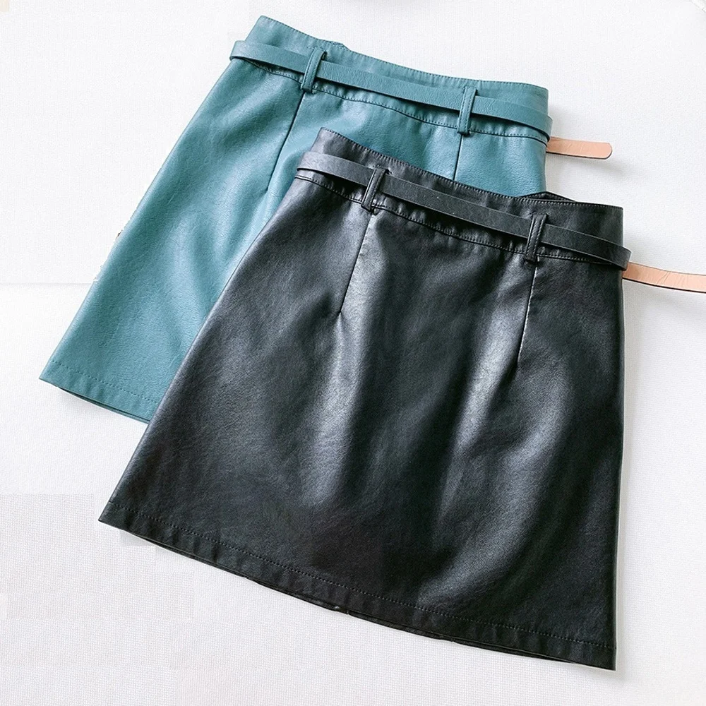leather skirt New 2024 Manufacture Cotton Premium Quality Woman Leather Genuine Skirts With Customized Logo Printed lowest price