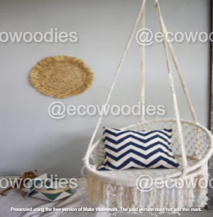 Factory Price New Design Kids Outdoor Patio Quilted Hanging Kids Garden Swing Chair Available From Indian Supplier