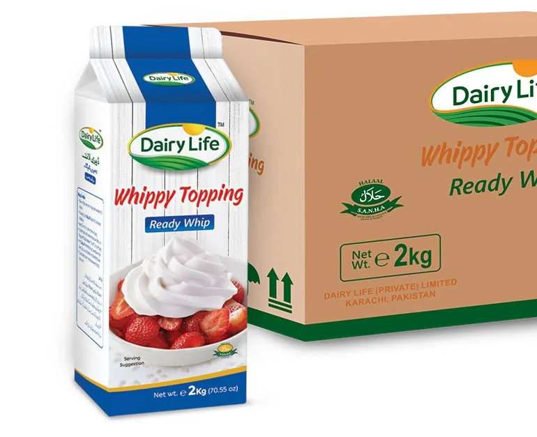 Dairy Life Whippy Topping Base 2 kg 12kg  Dairy Life Whippy Topping Ready Whip 2 kg  12kg Garnishing Topping