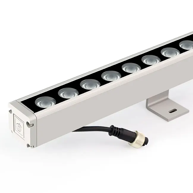 Led Wall Washer light 3000K Rgb IP65 Aluminium Housing Outdoor Waterproof Wall Wash Lighting DMX512 Outdoor Building Lighting