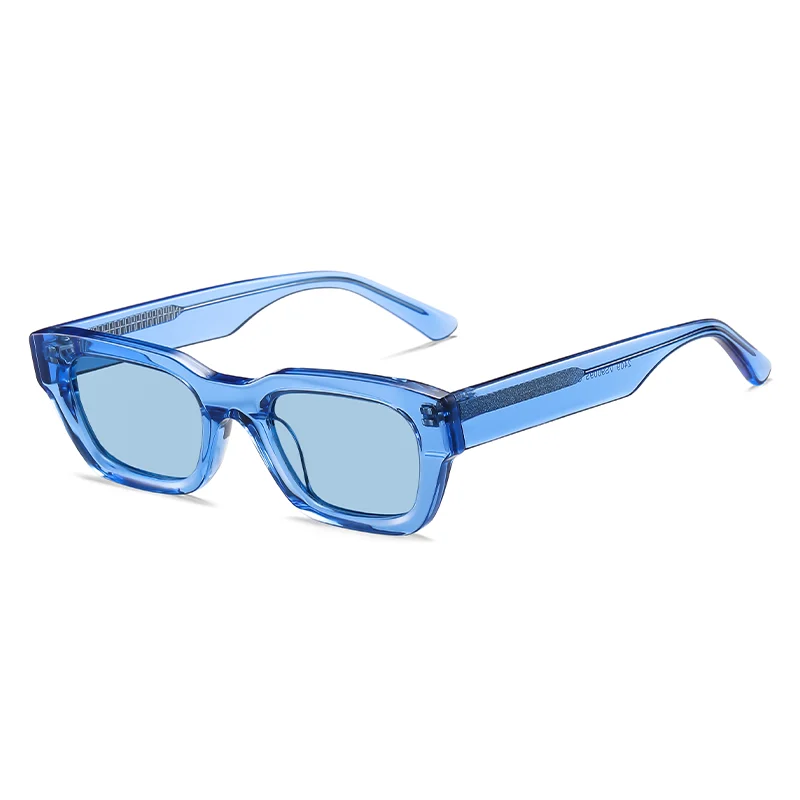 Оптовая Продажа с фабрики персонализированные очки конфетных цветов ацетатные в квадратной маленькой оправе модные солнцезащитные Gafas De Sol