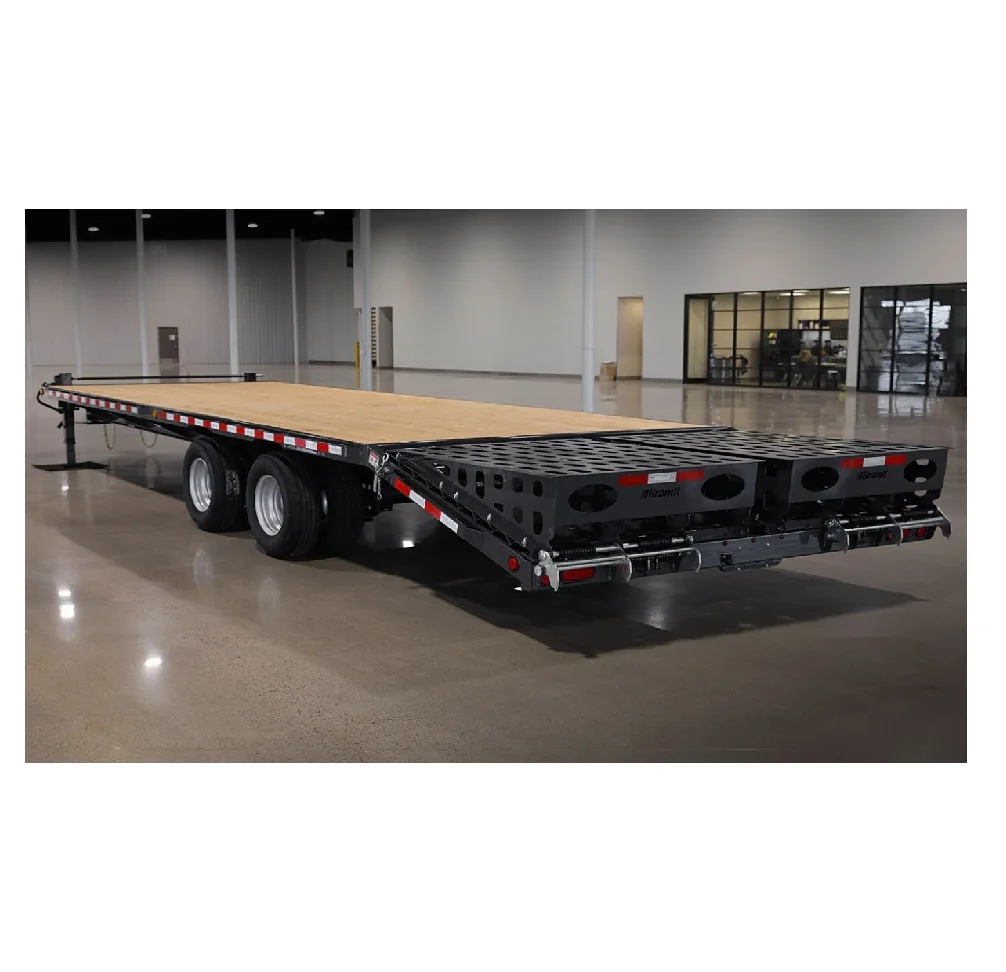 Дешевые цены 3 оси 60 тонн гидравлический Lowboy Lowbed грузовик прицеп для продажи