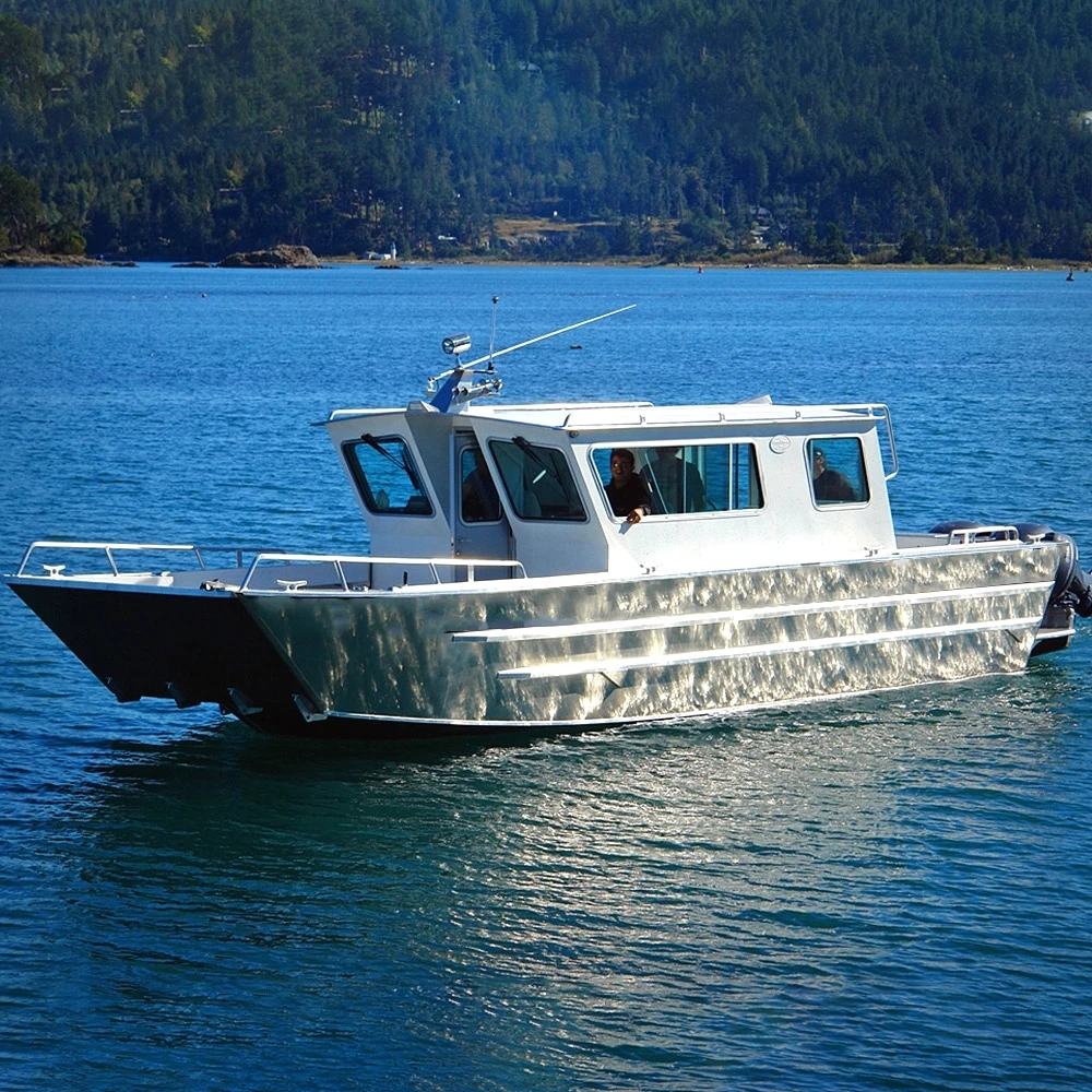 Kinocean 32 фута полностью сварная высокоскоростная алюминиевая рыболовная лодка кабина посадка для морской рыбалки