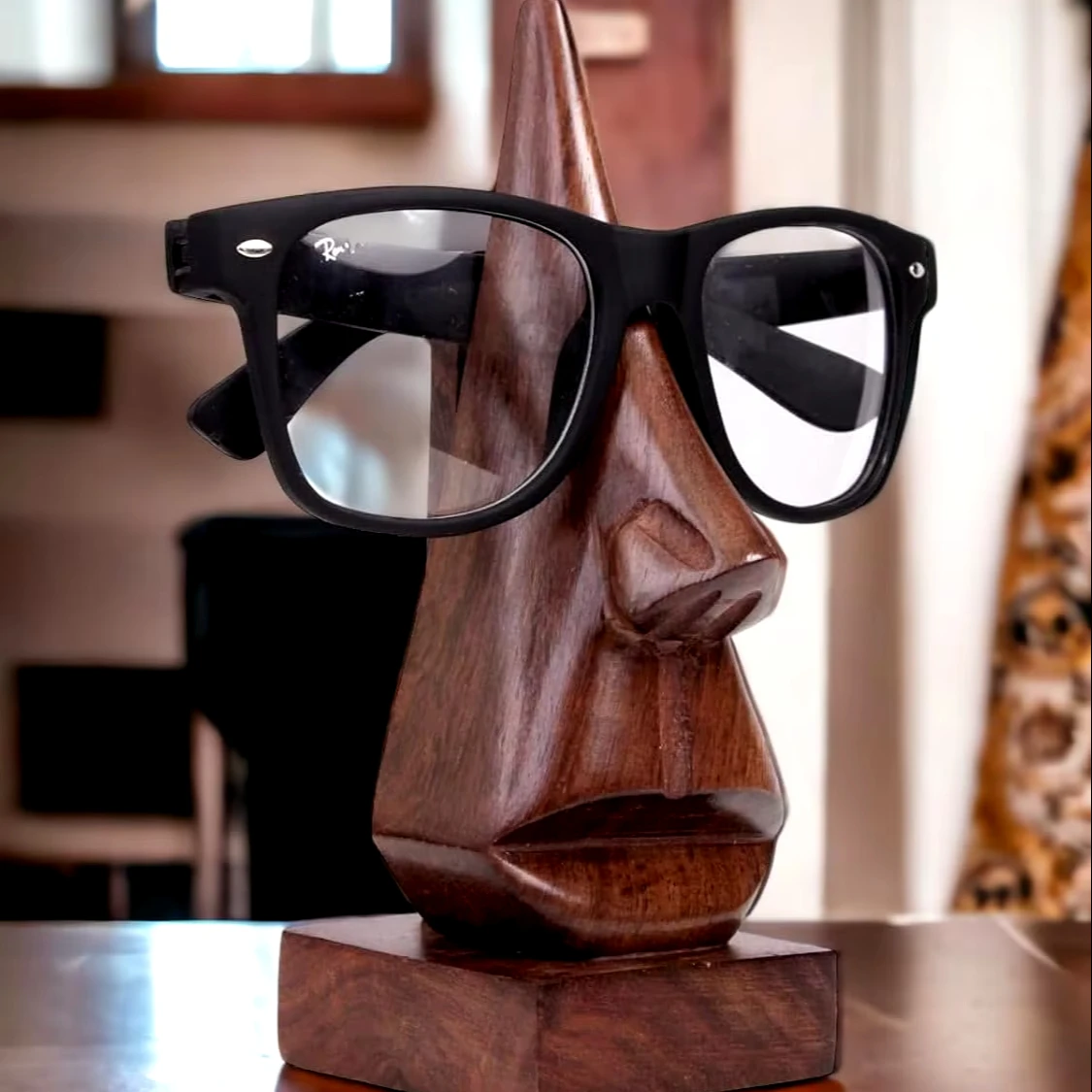 Amazing unique eye glass holder natural wooden eye glass holder for office and houseold