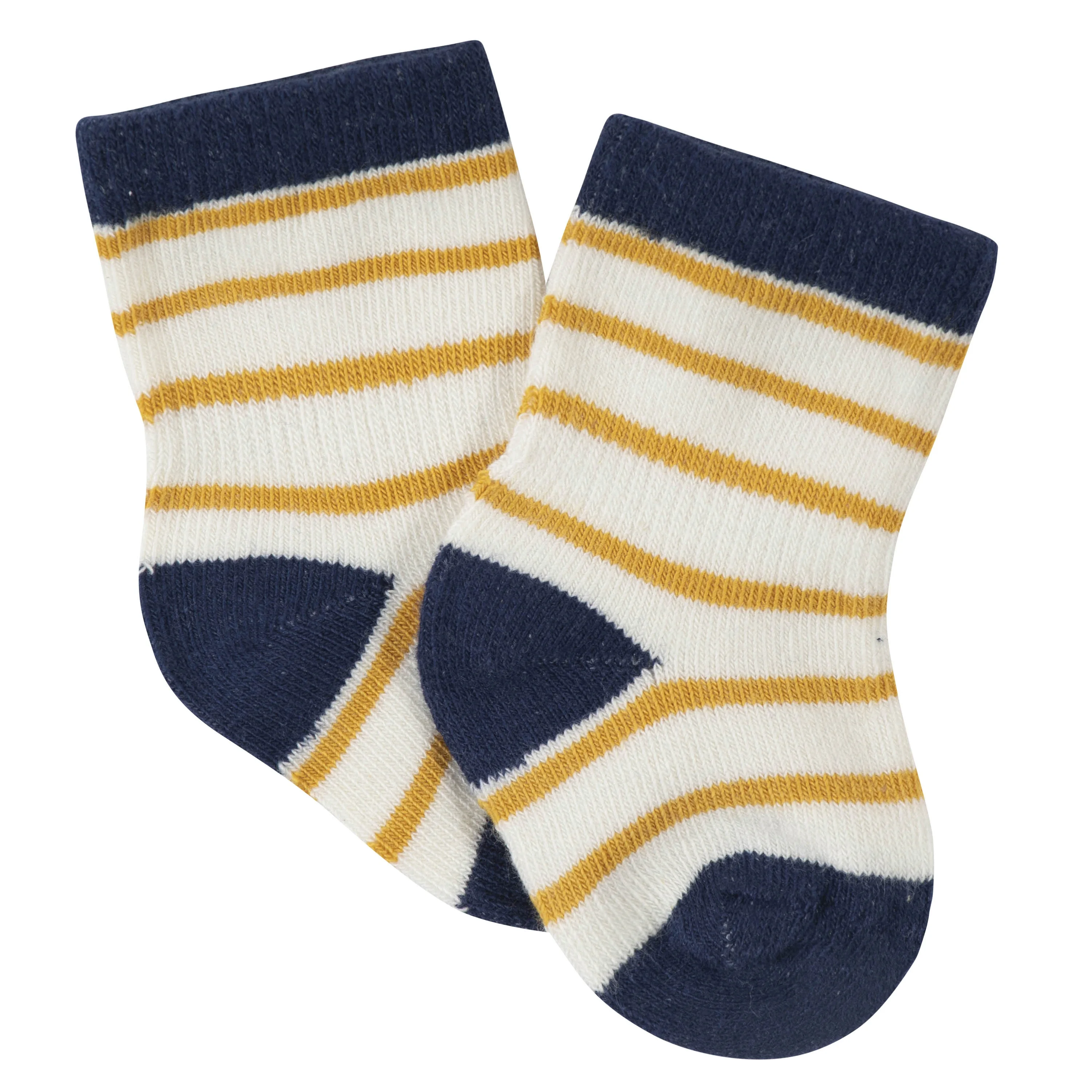 Gerber Unisex 6-Pack Baby Fox Wiggle-Proof Socks Size 0-3 Months for Newborns & Boys