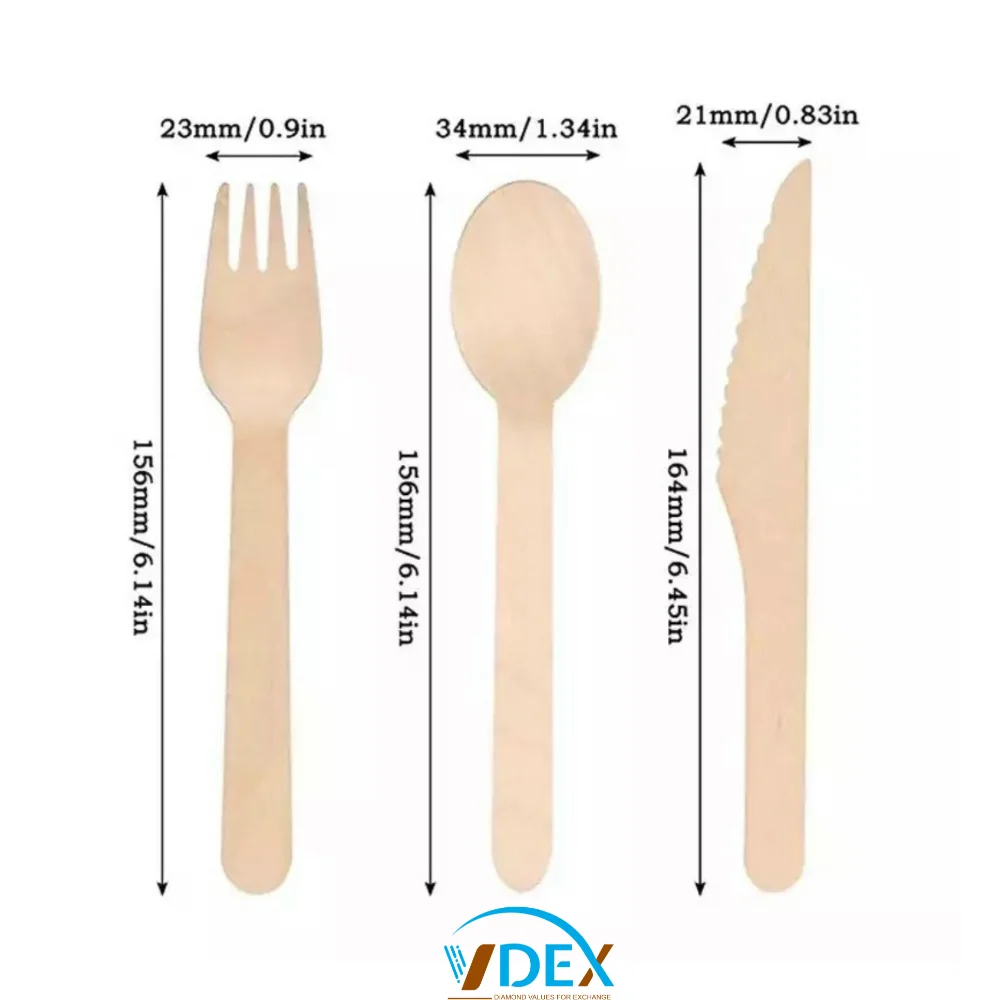 Wholesale wooden spoon made in VietNam size 160mm Wooden Little Spoons Hot sale Compostable Biodegradable Cutlery Spoon