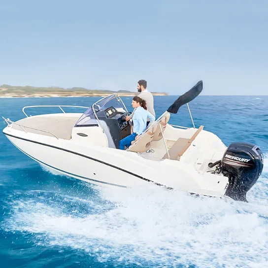 Небольшая скоростная яхта из стекловолокна Kinocean 16 футов/лодка для рыболовного судна с Bimini Top продажи