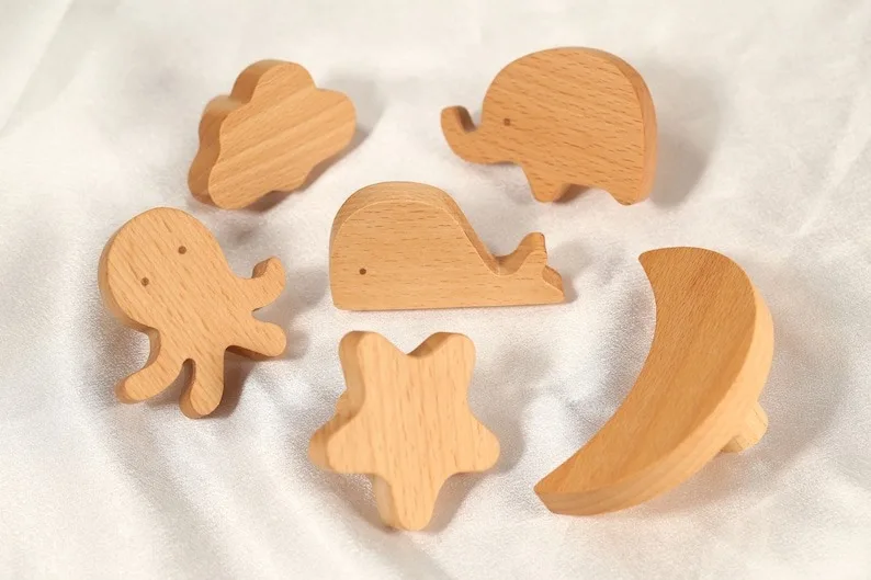 Furniture Handles & Knobs Luxurious Decorative Wooden Knobs with Unique Textures for Artistic Home Interiors from India