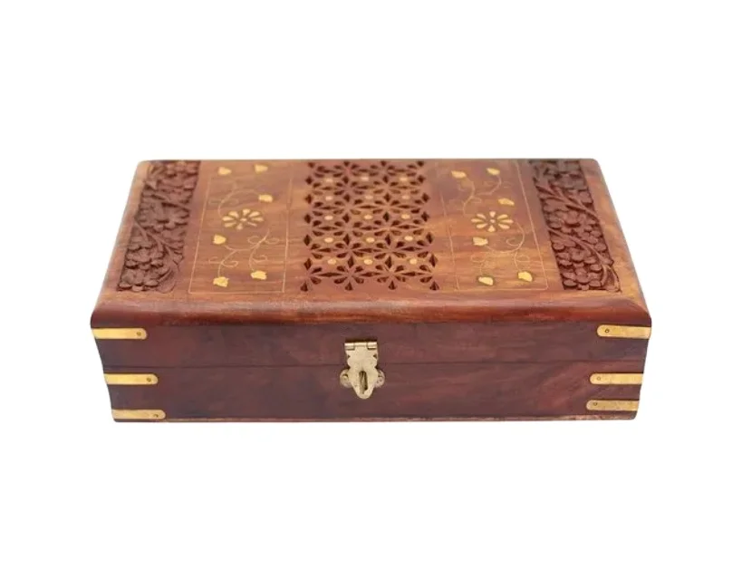 Custom gift packaging with logo wooden jewelry box for brand jewelry gift box