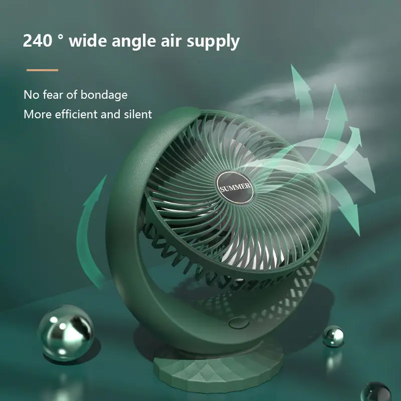 Wholesale rechargeable electric table fan adjustable angle portable mini cooling fans