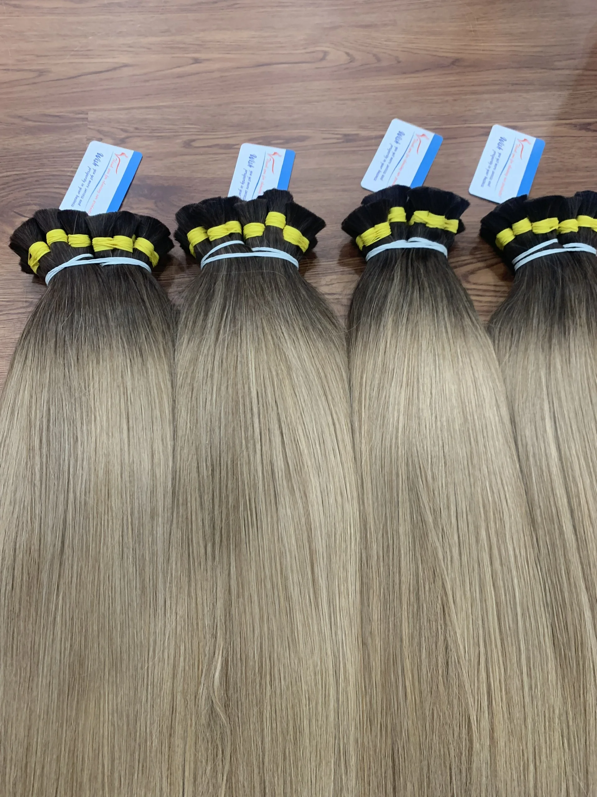 BEST TODAY Ombre Bulk Hair Extensions no shedding no tangle 100% Human Hair Ready to Ship alibaba