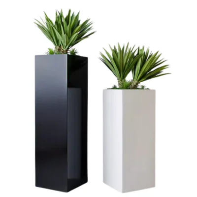 Europe PC 17114 Fiberglass Pot Floor Boughpot for Home Garden Plant Engineering Flower Nursery Production Shopping Mall Hotels