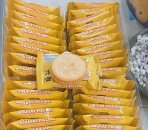Premium quality Nougat Filling Onion Cream Cracker 400g