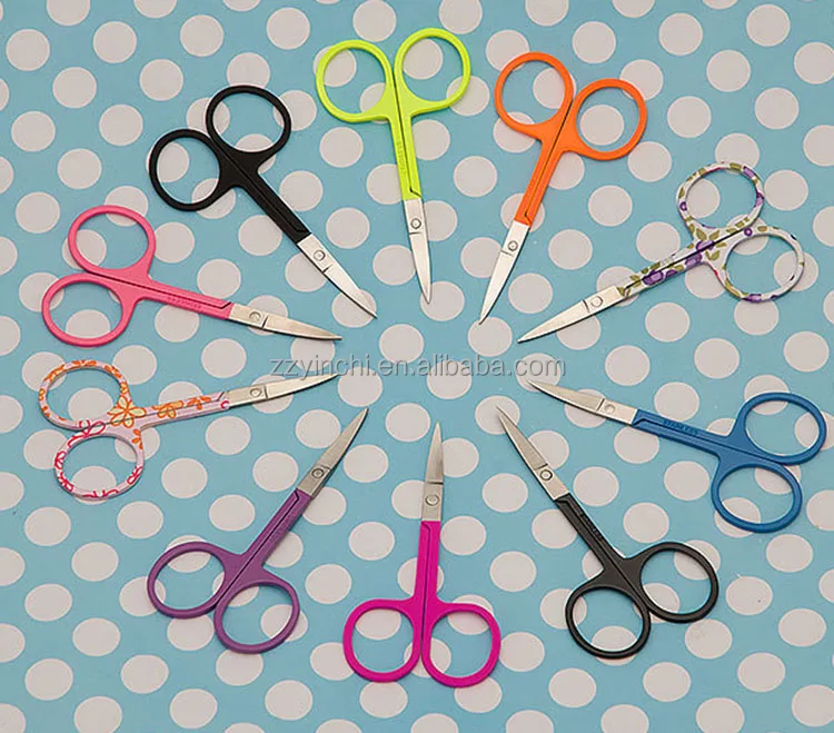 Professional Stainless Steel Sharp Beauty Care Tool Eyebrow Trimmer Cuticle Nail Scissors