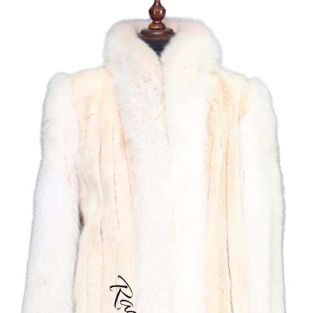 Mens Orignal Mink Fur Leather Jacket With Customization Colors Jacket Long Coat