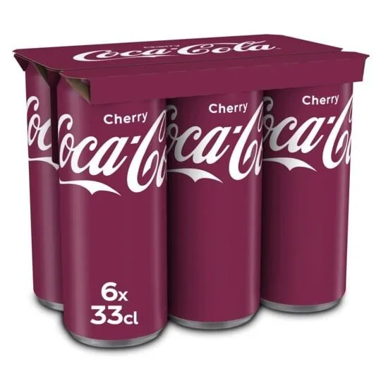 Co-ca-Cola CHERRY Original Taste Co-ca Cola Regular 24 X 330ml Pack for Sale