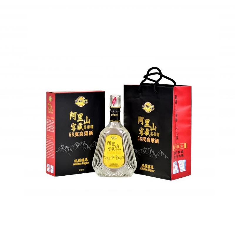 Taiwan sorghum Liquor private label 600ml 58% Dajiaxi Alishan sorghum