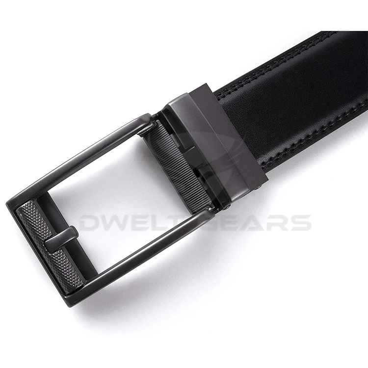 Custom Men Classic Vintage Pin Buckle Luxury Strap Genuine Pu Leather Belt For Man