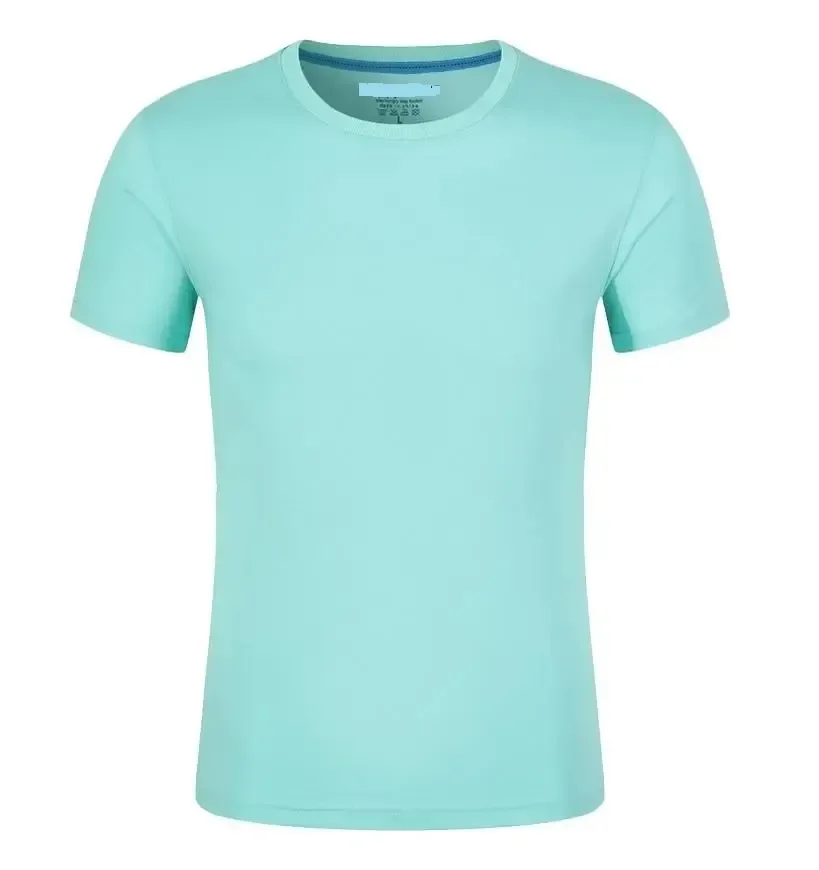 Top Quality Short Sleeve Shirt Polyester 95% Cotton 5% Spandex Gym Wear Muscle Shark Compression Sport 0 neck T Shirt Men