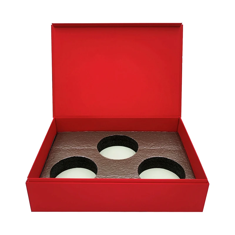 Paper Packaging Tea Box Custom Logo Blank Kraft Cardboard Paper Boxes Red