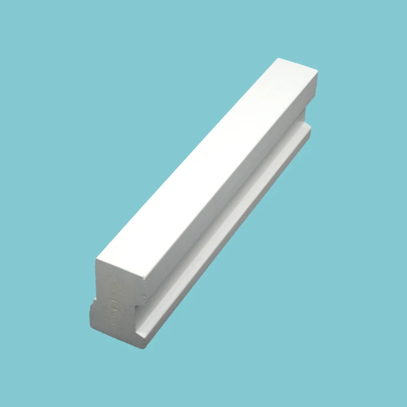 PVC Door 1-1/4 in. x 2 in. x 8 ft. PVC Composite White Brick Molding