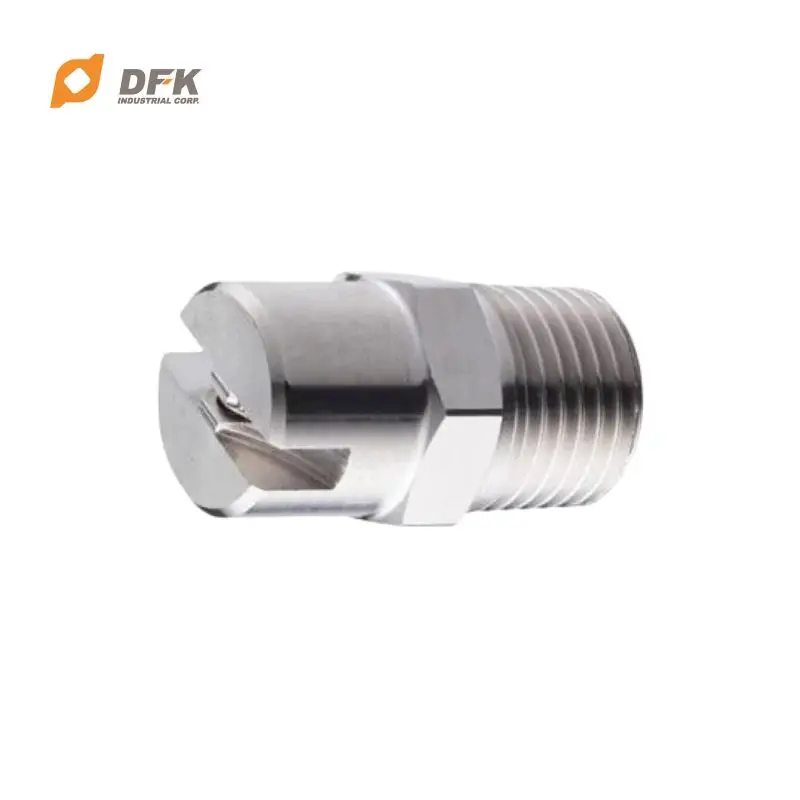 Stainless Steel Water Flat Fan Spray Nozzle For Wet Processing