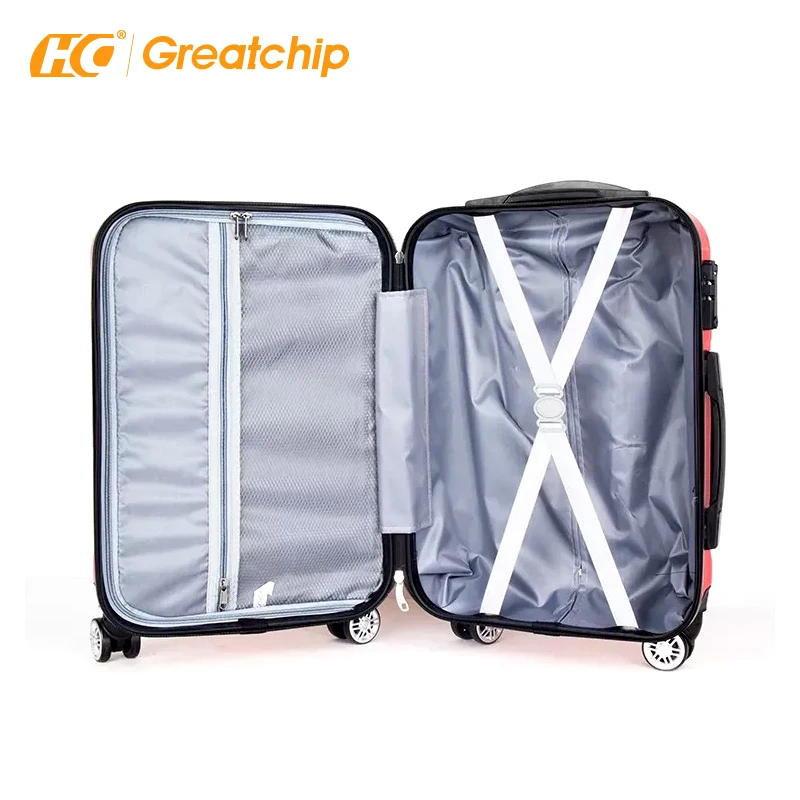 Travel carrier luggage weight scale smart suitcase with usb charging