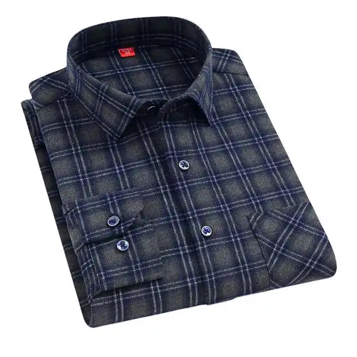 Окрашенная пряжа OEM/ODM Camisas Hombre A Cuadros китайская Заводская Рабочая форма с длинными рукавами индивидуальные многоцветные клетчатые мужские рубашки