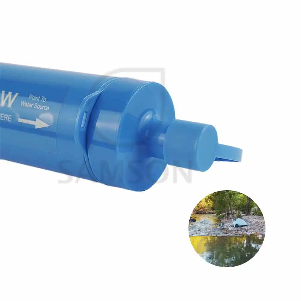 hot selling survival water filter straw bottle portable purifier for camping water portable filter water
