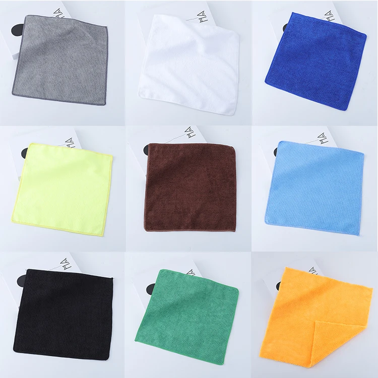 85 polyester 15 polyamide microfiber mop towel  for cleaning new cleaning bulk terry towel x3 colors rags custom logo