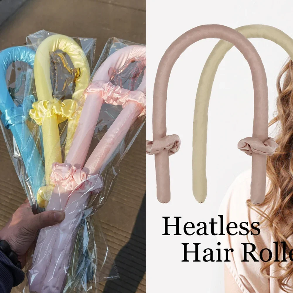 Hair Accessories For Women Clip Soft Hair Curlers Heatless Curling Rod Headband Hair Styling Tools Curling Ribbon Modeling Set