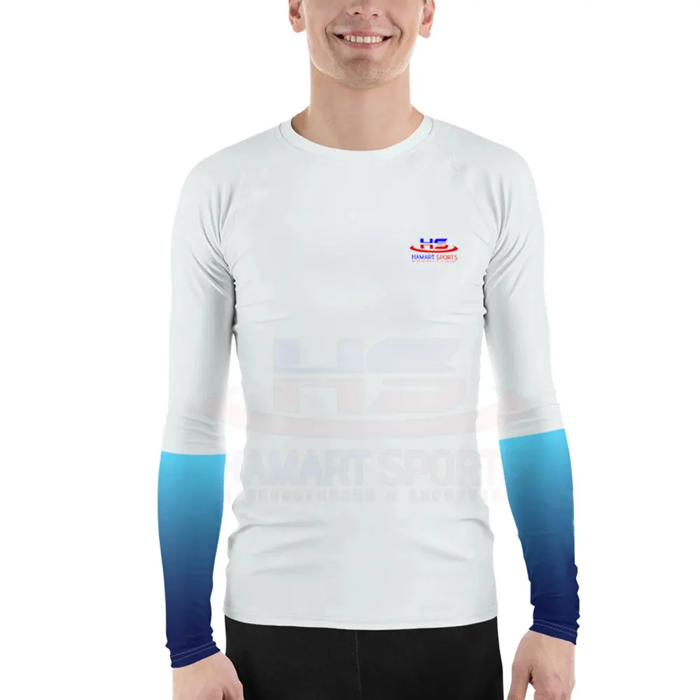 Fully Customized Logo MMA Rash Guard For Sale Breathable Gym Wear Men Rash Guard