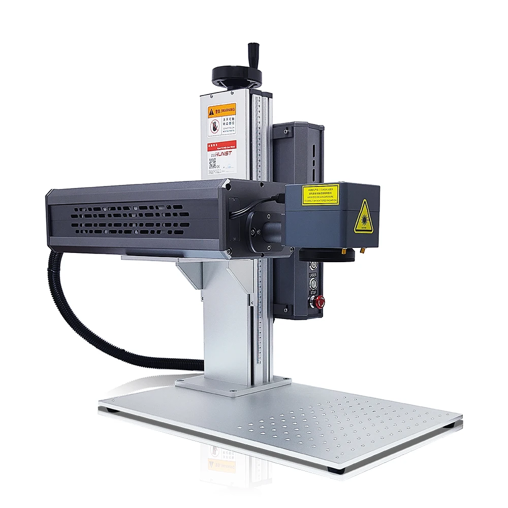 HUNST Co2 Laser Marking Machine, 10.6um 35W Metal RF Laser Tube is Suitable For Leather, Plastic, Wood Board