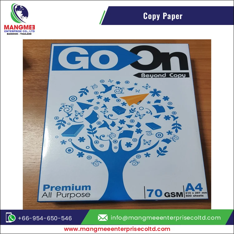 Direct Wholesale Factory Supply of Finest Quality A4 Size Copy Paper Available at Lowest Market Price Origin from Thailand