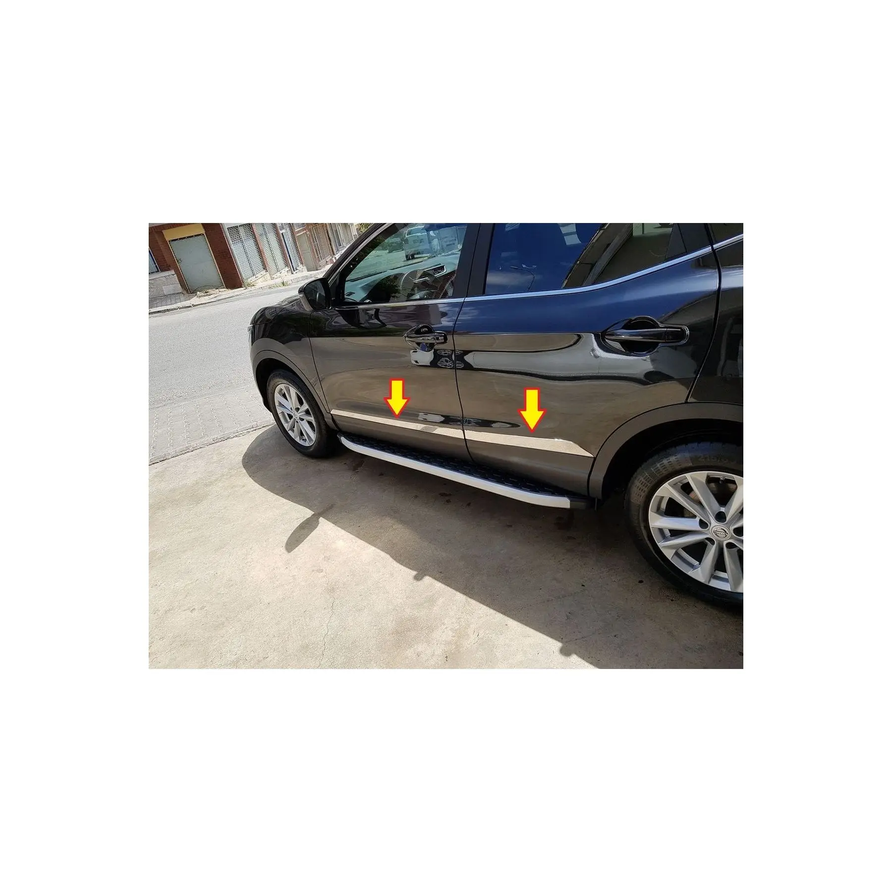 Nissan Qashqai хромированная Боковая дверь 4 шт. нержавеющая сталь 2014 и выше