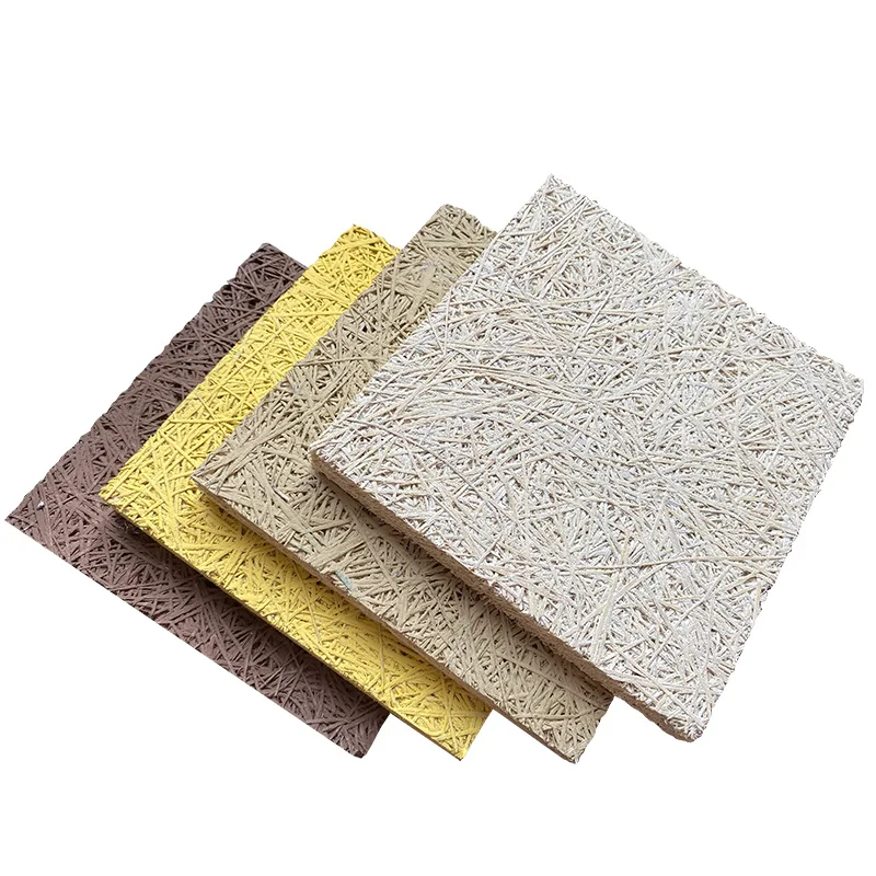 Wood wool acoustic sound proof sound absorbing panels