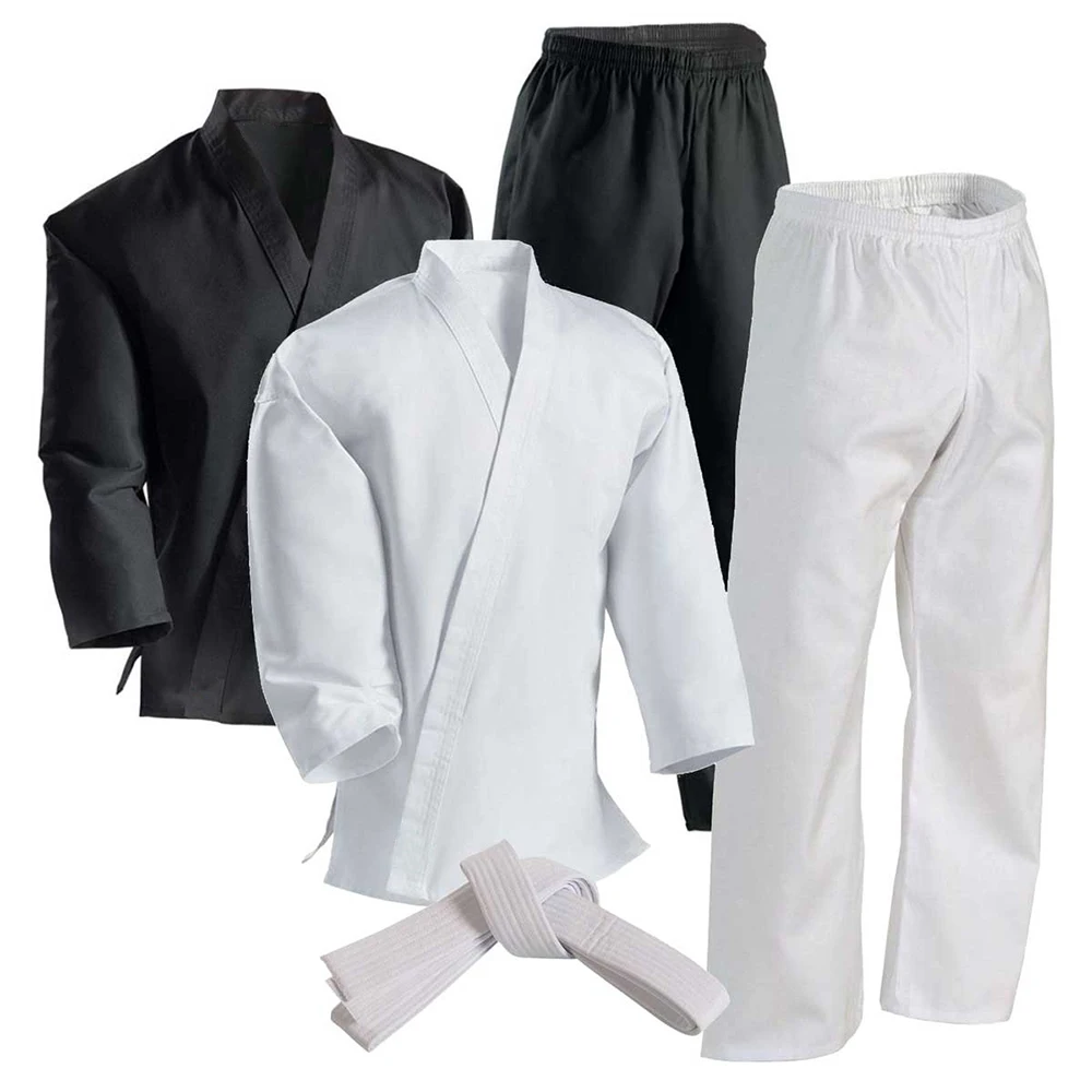 Martial Arts Wholesale High Quality Custom Made Black Karate Uniform Karate Gi Karate Suit Pro Quality Martial Arts Wear