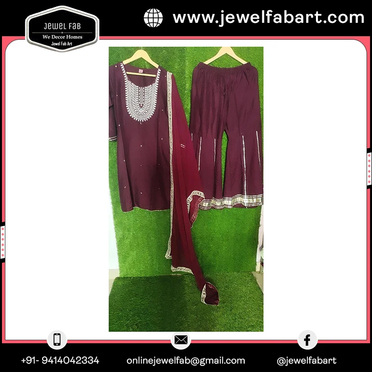 Kurti юбка и Dupatta с ручной вышивкой дизайнерские платья из вискоза для женщин изделия работы девочек