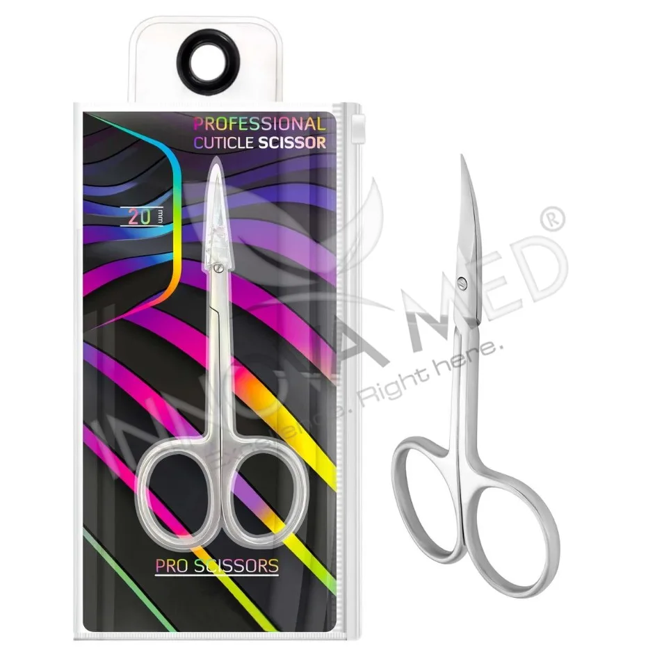 PRO Expert Smart 40 type 3 Cuticle Scissors Manicure Tool SS-40/3 Extra Fine Point Cuticle Scissors Curved Blades