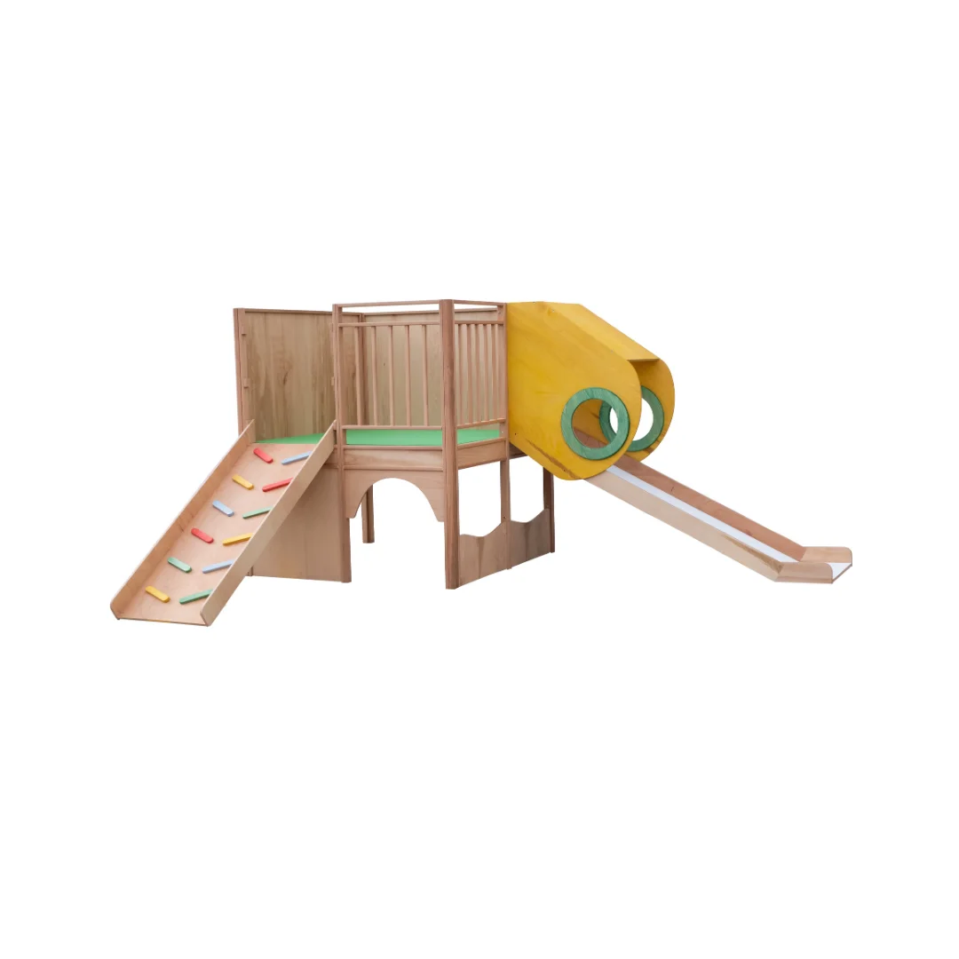 Indoor Playground Wooden Play Area Happy Kids Playing Made of Beech Wood High Quality Furniture for Kindergarten Amusement