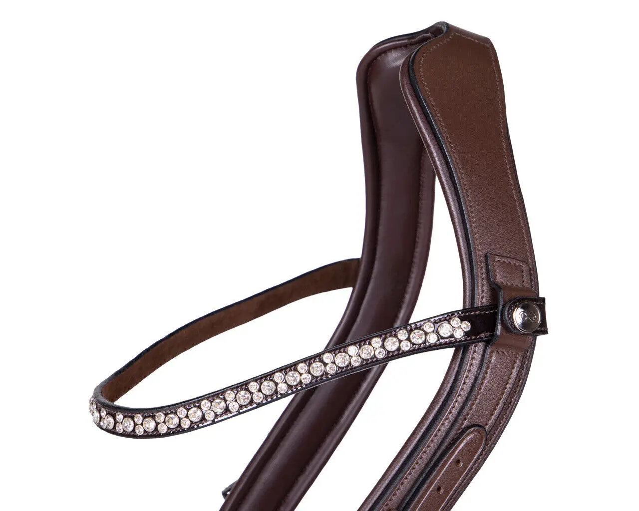 Anatomic Bridle Freeway Stellar HOT PINK FUCHSIA Crystal Piping BLING Patent