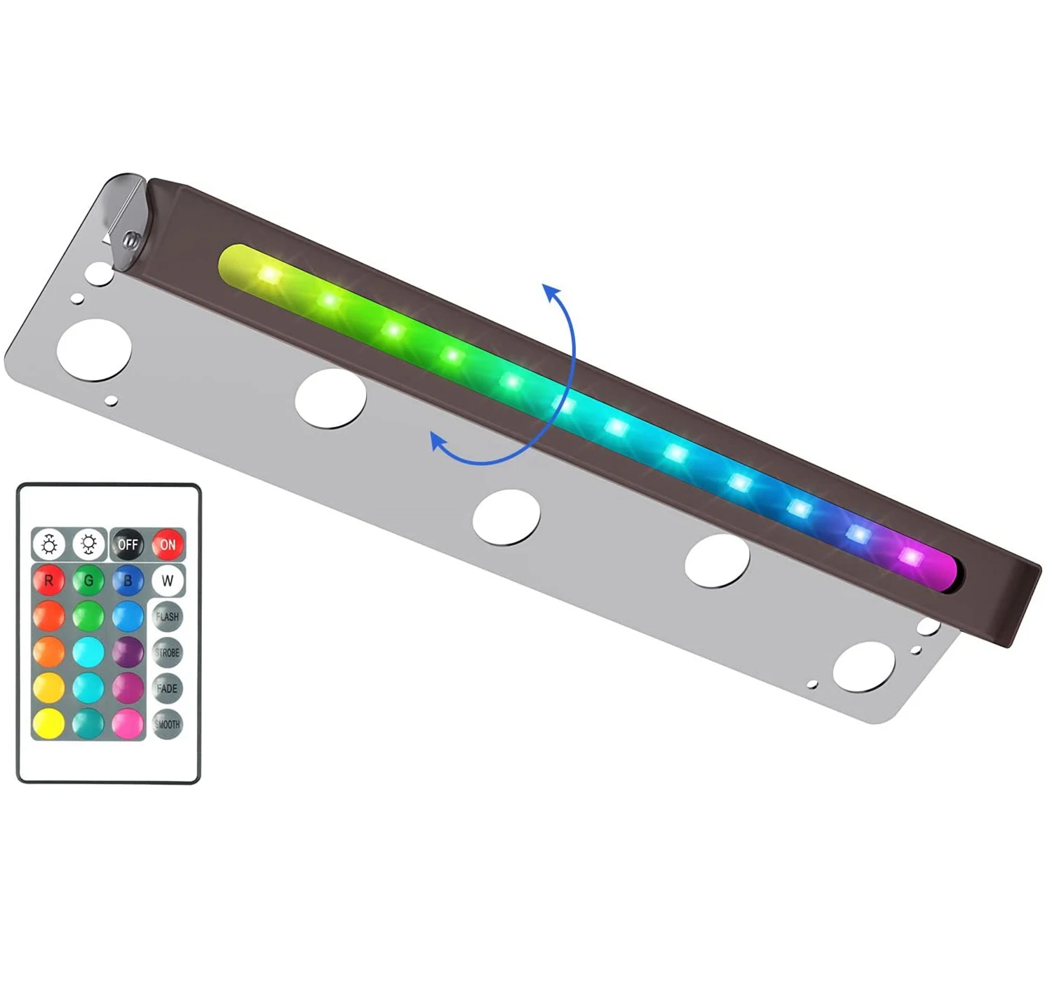 Светодиодный RGB светильник для лестницы с дистанционным управлением уличный водонепроницаемый ступенек памятью 6 Вт 12 В постоянного тока