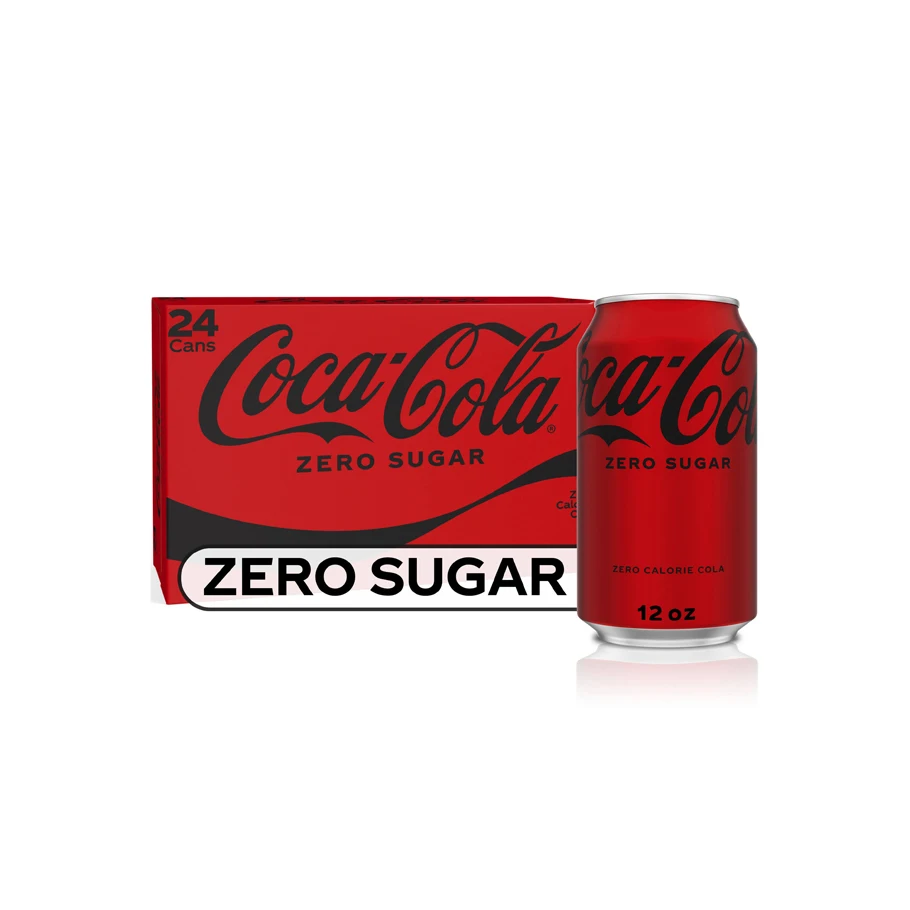 Coca Cola Zero No Sugar Can 330ml x 24 Can Carton Pack Coca-cola Coke Soft Drink