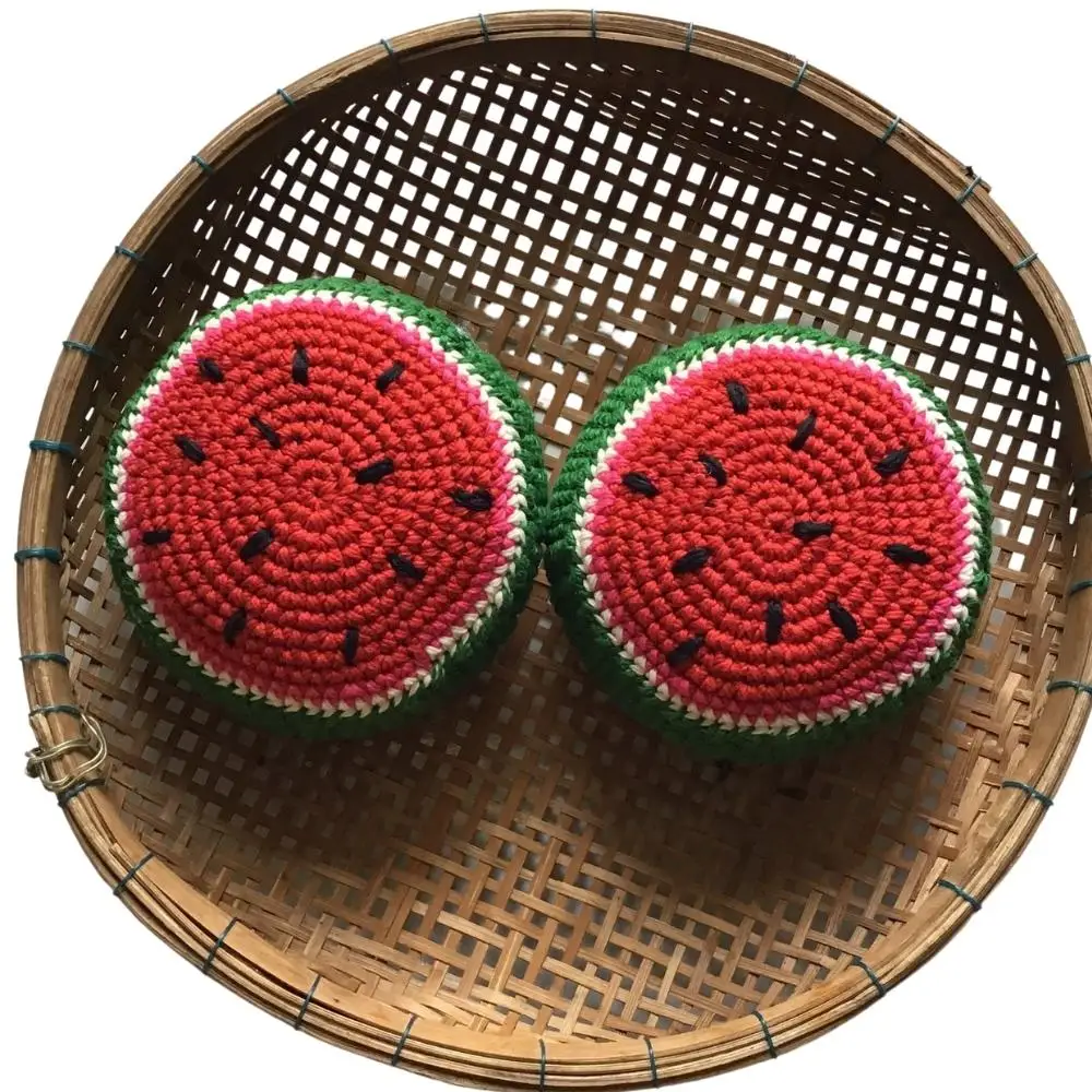 New Product 2022 Direct Price Factory Large Watermelon-shaped Handmade Knitting Interactive for Dog Cat