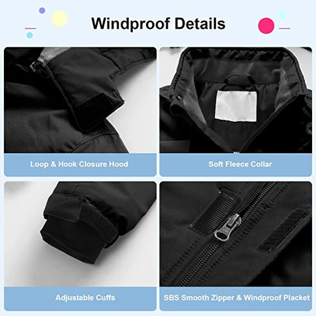 Manufactory Kids Outdoor Jacket Custom Hooded Snow Jacket Warm Cheap Boys Winter Jacket