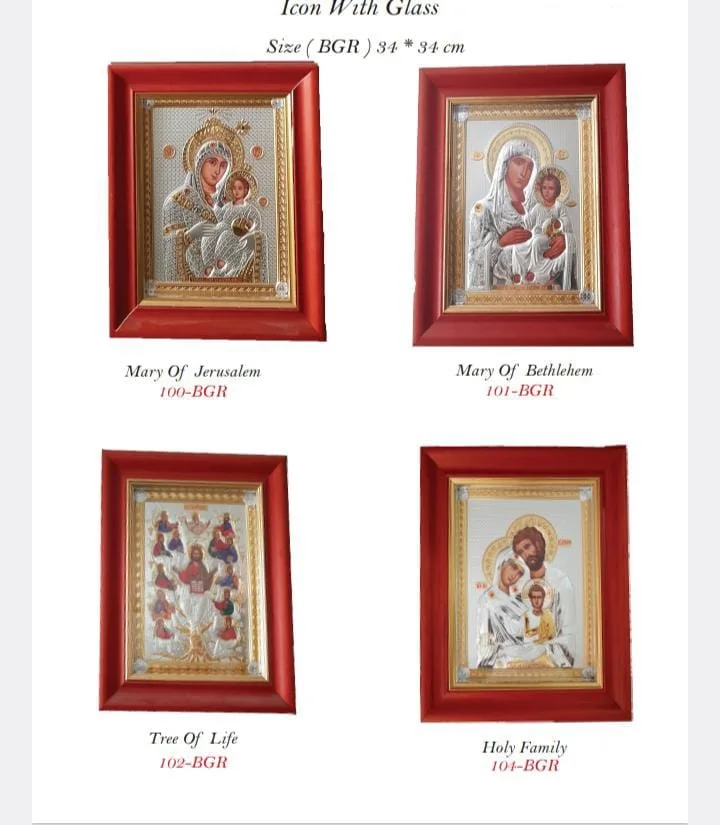 holy land silver plated icon /Jesus Christ