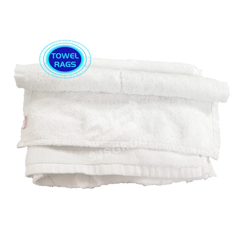 Wholesale Super absorption 10Kg Bag box package White Terry Towel Rags cotton terry rags for industrial cleaning