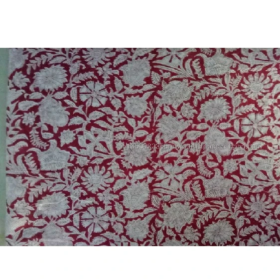 Vintage Cotton Fabric Red Silver Color 100% Cotton Custom Design Cotton Printed Fabric Wrinkle Resistant Fabric